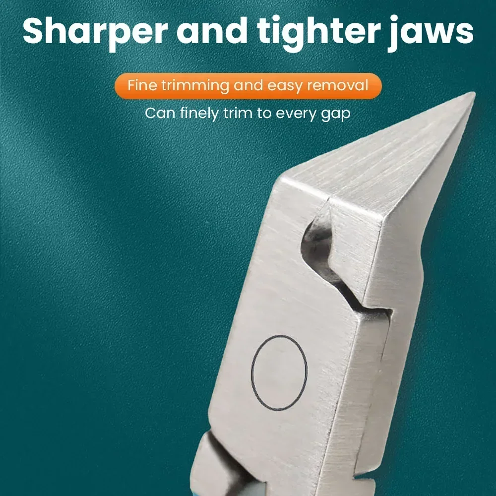 Professional Toenail Clippers For Thick Ingrown Nails Wide Opening Stainless Steel Non-Slip Long Handle