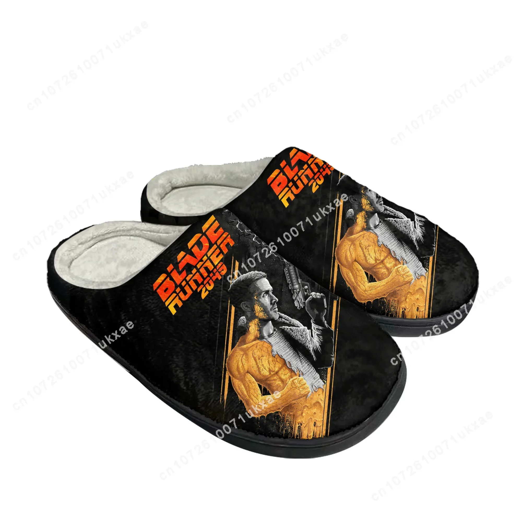 Blade Runner 2049 Home Cotton Slippers Mens Womens Tyrell Plush Bedroom Casual Keep Warm Shoes Thermal Slipper Customized Shoe