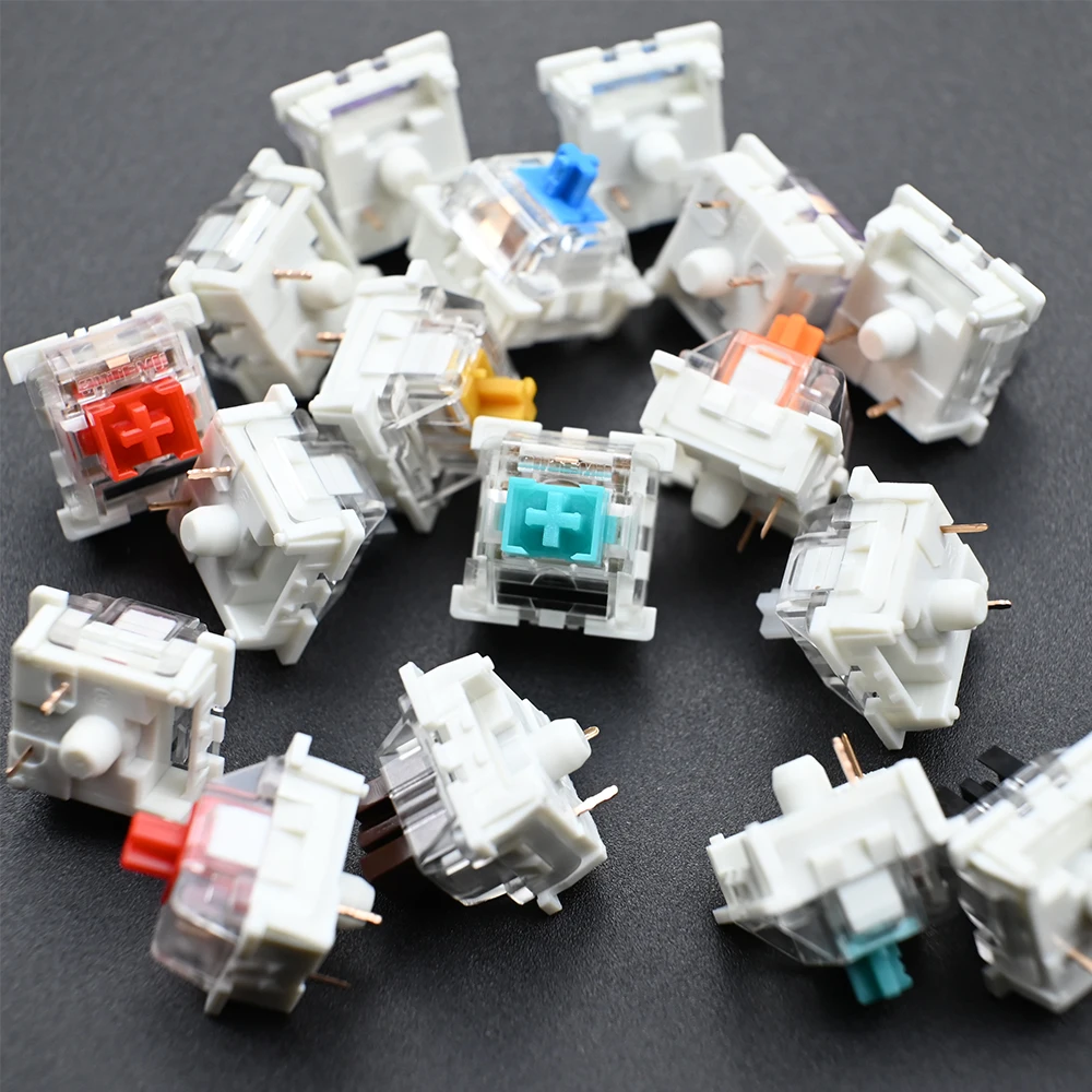 interruptores silenciosos táteis, LED RGB, SMD Gaming,