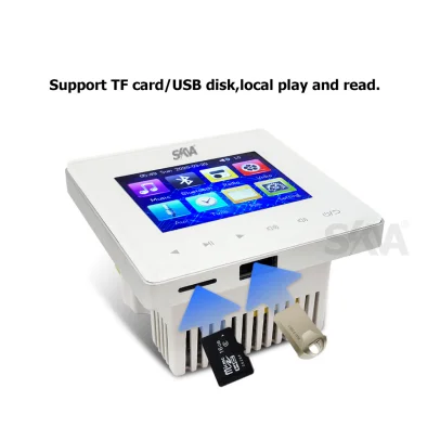 Indoor Background Music System Home Hotel By Blue Tooth Connection 2x15W@8ohm Wall Amplifier With Smart Home Audio