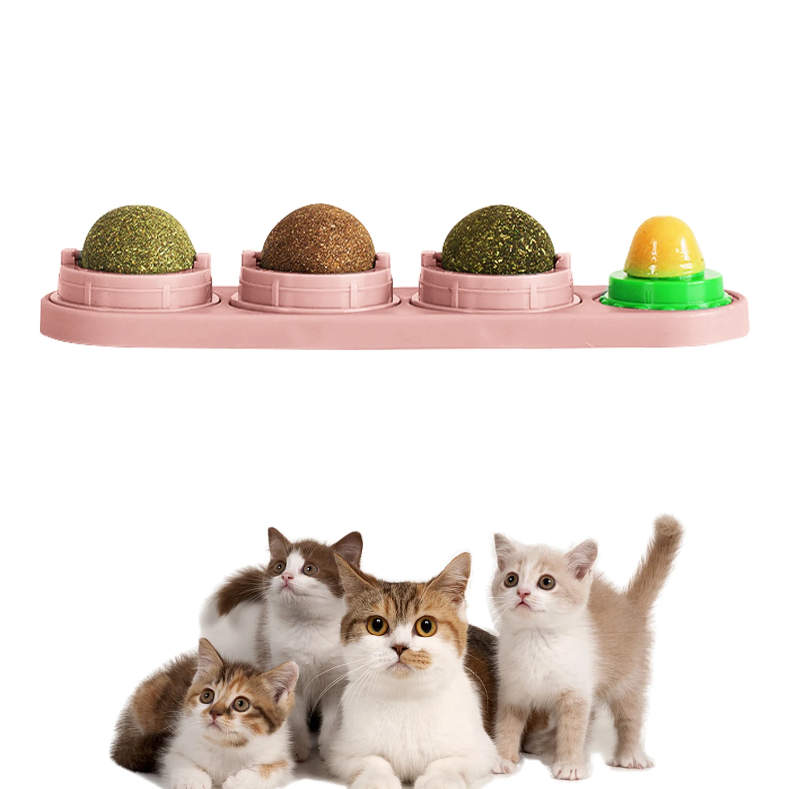 Novo abacate catnip bola de parede gato brinquedo catnip comestível  lambendo bolas lanche saudável rotatable trata brinquedo gatinho auto-hey  ferramenta de jogo - AliExpress
