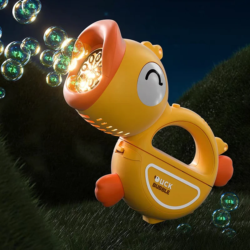 

Automatic Water Gun Cartoon Animal Handheld Bubble Machine with Straps Party Game Toys Outdoor Wedding Toy Children's Day Gifts