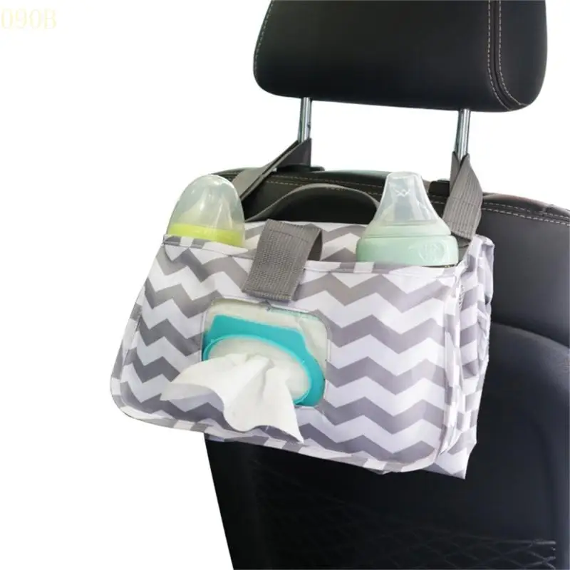 090B Lightweight Stroller Wet Wipes Holder Handy Storage Bag Newborn Nappy Changing Mat Bottle Holder Practical Storage Bag