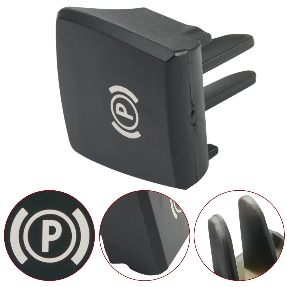 Sleek Black Auto Parking Brake Button High-Quality Switch