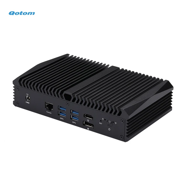 ANDAQI IM02 Fanless Industrial Computer, Mini PC Windows 10 Pro, Intel Core  I5 3317U, DDR3L 8GB RAM 256GB mSATA, Support 2.5-inch SATA Internal SSD/HD 