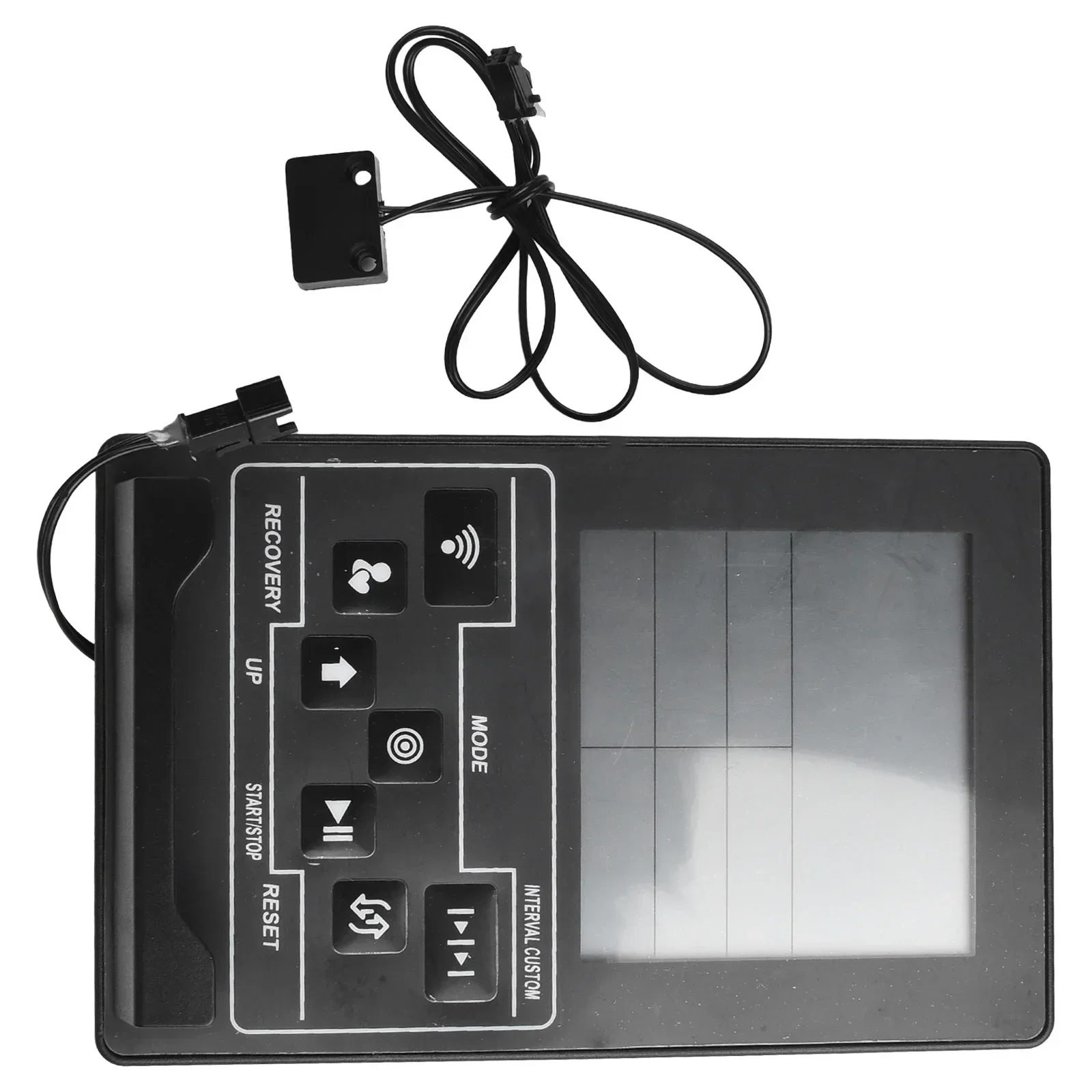 Portable Rowing Machine Meter Counter 400g Plastic 172*110*35mm Accessories Black Monitor