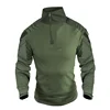 Airsoft Paintball Multicam CP Black Camouflage Cotton Tactical Shirt Men Army Military Combat T-Shirt Hunting Clothing 1