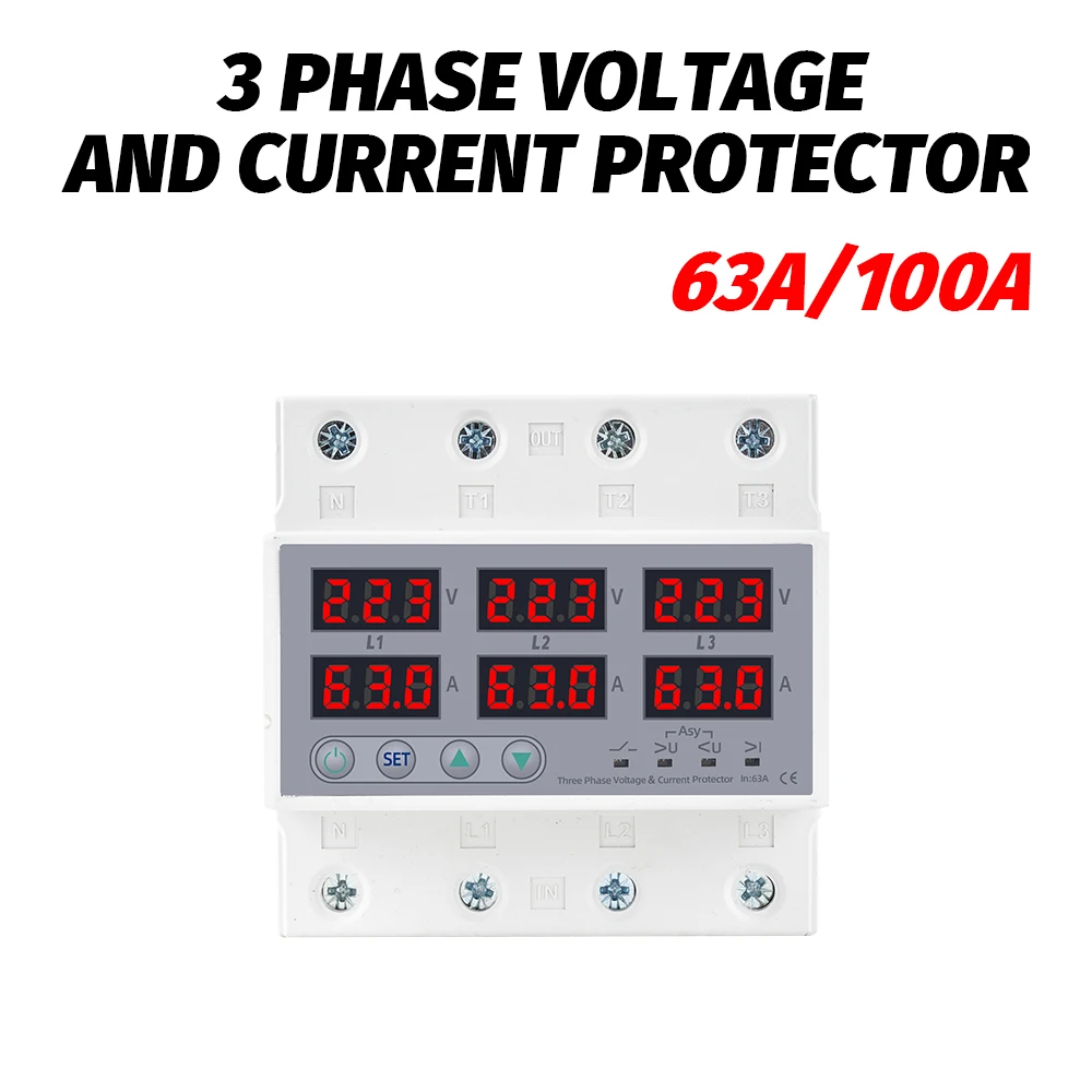 thumbnail image 2 of Fockety 3 Phase 4 Wire Over Under Voltage Protector, | Ubuy 2 of 12