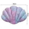 1Pc Throw Pillow Colorful Seashell Shape Fully Filling Plush Stuff Toy Ocean Theme Elastic Sofa Bed Decoration Office Nap Pillow 6
