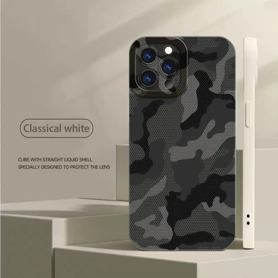 Camouflage Pattern TPU Phone Cover Case