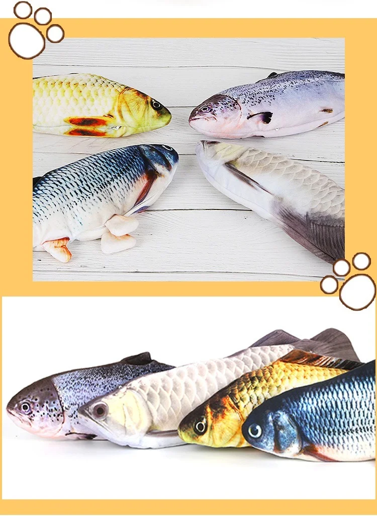 Title 6, Cat Toys Electric Fish With USB Charging Built-...