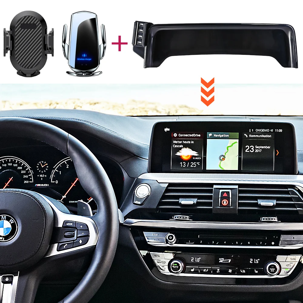 Car-Phone-Holder-For-BMW-X3-2018-2019-2020-2021-G01-10-25-Screen-Fixed ...