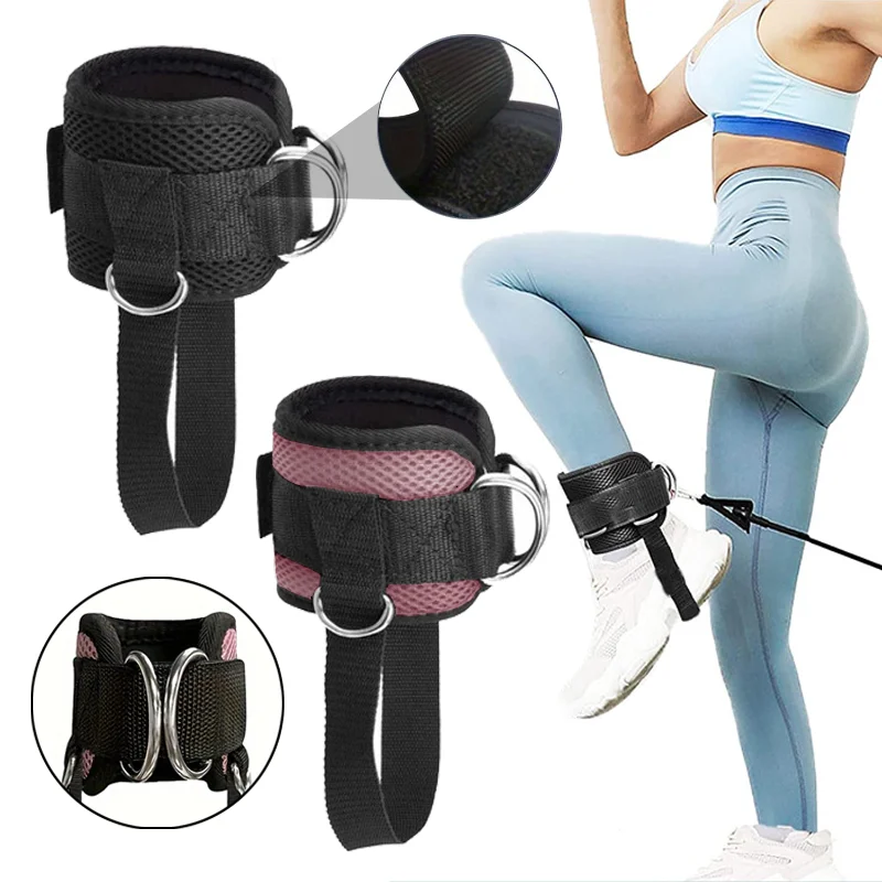 Adjustable D-ring Foot Rope Ankle Buckle Gantry Buckle Ankle Protection Strap Leg Strength Training Sports Protective Equipment Ankle Support Brace Ankle Support Ankle Straps Fitness Ankle Straps