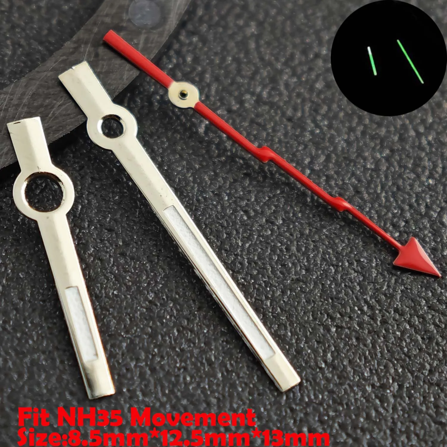 Luminous Green/Blue-Green Watch Hands Replacement Part