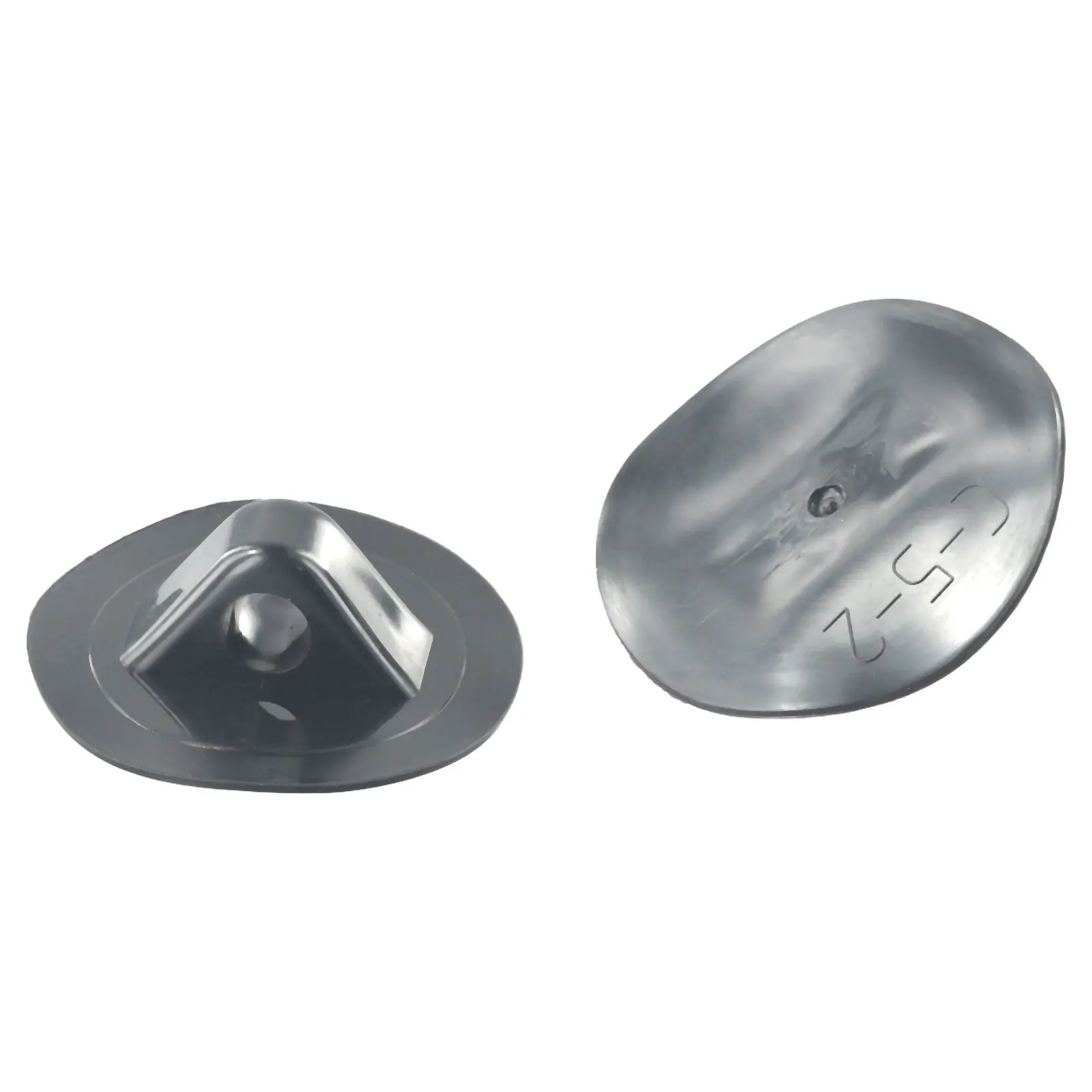 2 Stück Schlauchboot Sicherheitsseil Schnalle PVC Markise Schnalle Anker Seil Schnalle 2 x schwarze Ösen langlebiges Campingzubehör – Detail 4