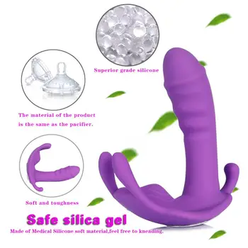 Women's Dildo APP Control Wearable Vibrator Dildo Vibrators for Women G-spot Clitoris Invisible Butterfly Panties Vibrating Egg 3