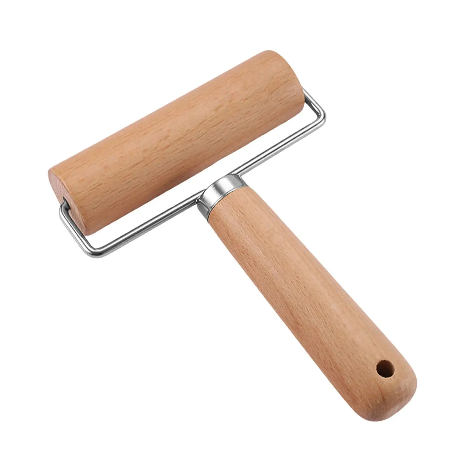 Dough Roller Roller Stick Supplies with Handle Rolling Pin Nonstick Wooden Stick for French Fondant Flour Pie Crust Cookie