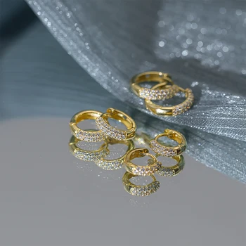 CANNER 여성용 다중 925 스털링 실버 귀걸이, 후프 귀걸이, 지르코니아 파인 주얼리, 기념일 18K 골드 엄마 선물, 6mm, 8mm, 10mm