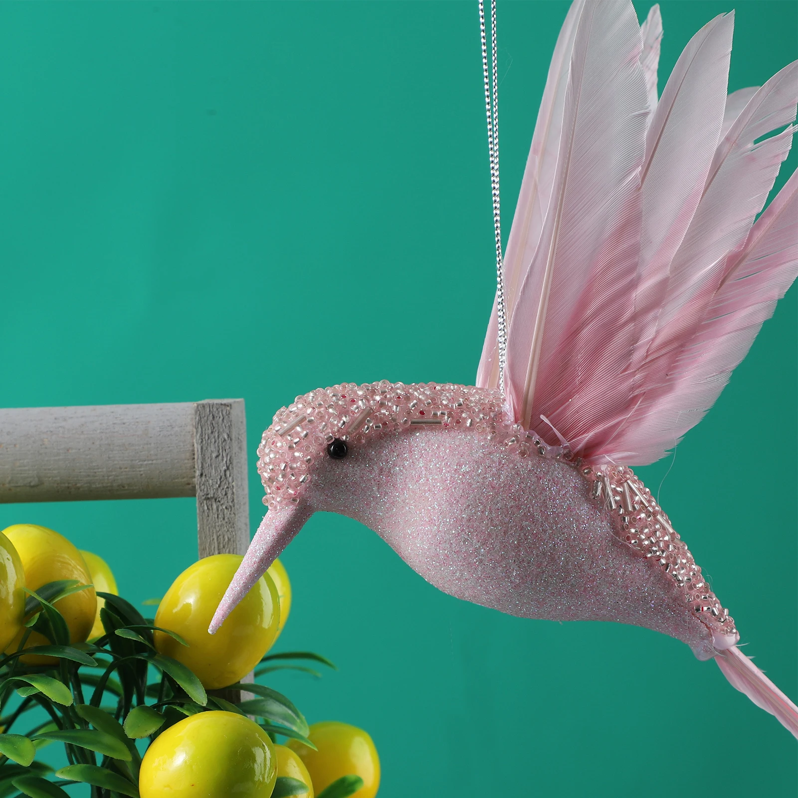 Handmade Artificial Colorful Hummingbird Simulation Foam Pigeon Mode Home Decor Christmas Tree Pendant Handicraft Bird Ornaments