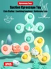 3Pcs/Set Baby Bath Toys Funny Bathing Sucker Spinner Suction Cup Cartoon Rattles Fidget Educational Toys For Children Boys Gift 1