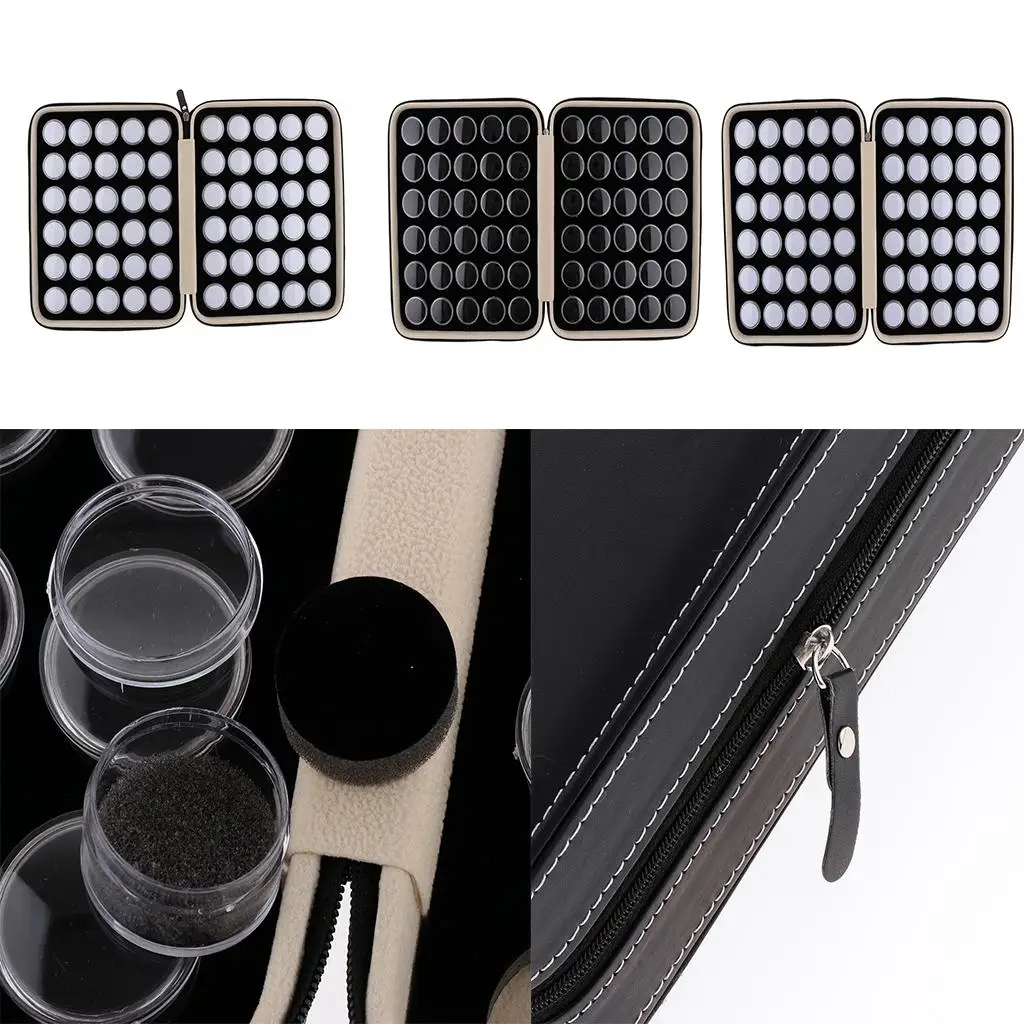 

60Slots Bottles Storage Box Plastic Rhinestone Holder Container