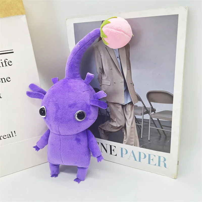 Pikmin Plush Toy for Kids Boneca de Planta Recheada, Folha Rosa