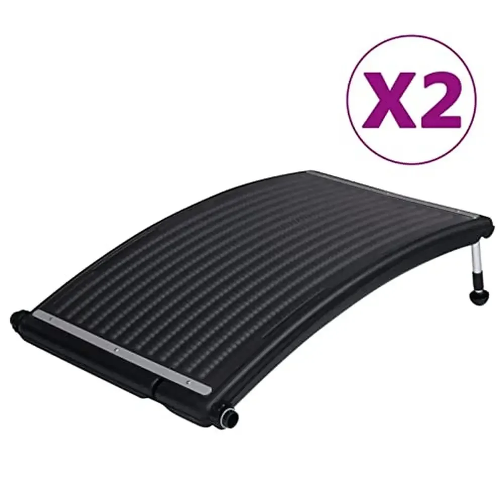 Pool Solar Heating System Kit 2pcs Curved Panels Above Ground Swimming Pools