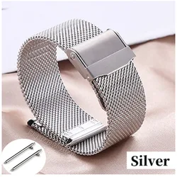 Bracciale in Acciaio Inossidabile Milanese con Rilascio Rapido - Misura Universale, Design a Maglia