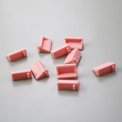 10 - Piece Laptop USB Dust Protection Silicone Plug Set (Pink)