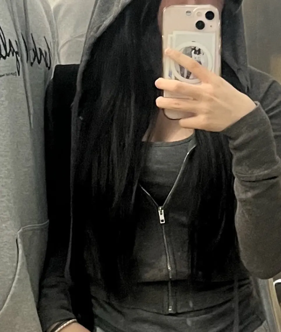 IAMSURE Casual Streetwear Basic Hooded Pockets Sweatshirt Tracksuit Solid Long Sleeve Hoodies photo review