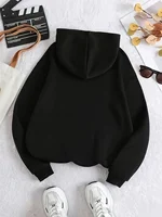 Leopard Print Cherry Letter Printed Women's Autumn Winter Round Neck Sweatshirt Casual Long Sleeved Top Hoodies Women's Clothing - Image 4