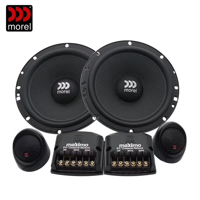 4 set Morel Maximo 602 Car Audio 6-1/2" 2-Way 120W Maximo Component Car Speaker Systetm Made In Israel For Any