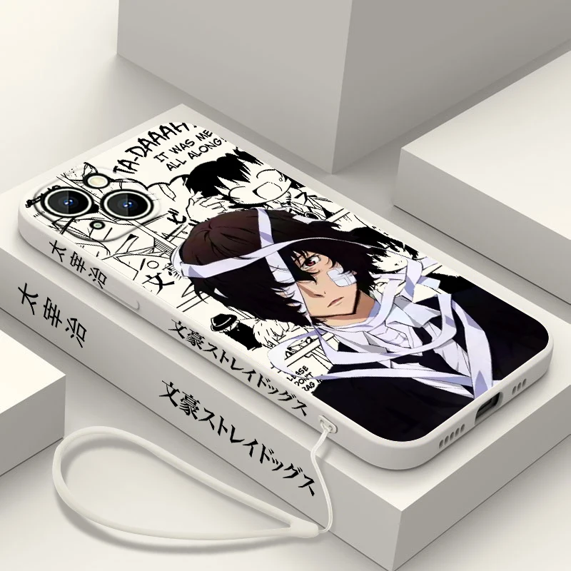 thumbnail image 1 of Funda de teléfono Bungo Stray Dogs Dazai para Apple iPhone 15 14 13 12 11 Pro Max Plus 8 7 SE Liquid Left Rope Capa Cover, 1 of 5