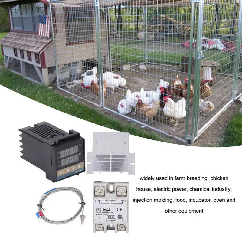 PID Temperature Controllers Kit 0?400 Waterproof High Accuracy REX C100 Temperature Controller for Farm HOT