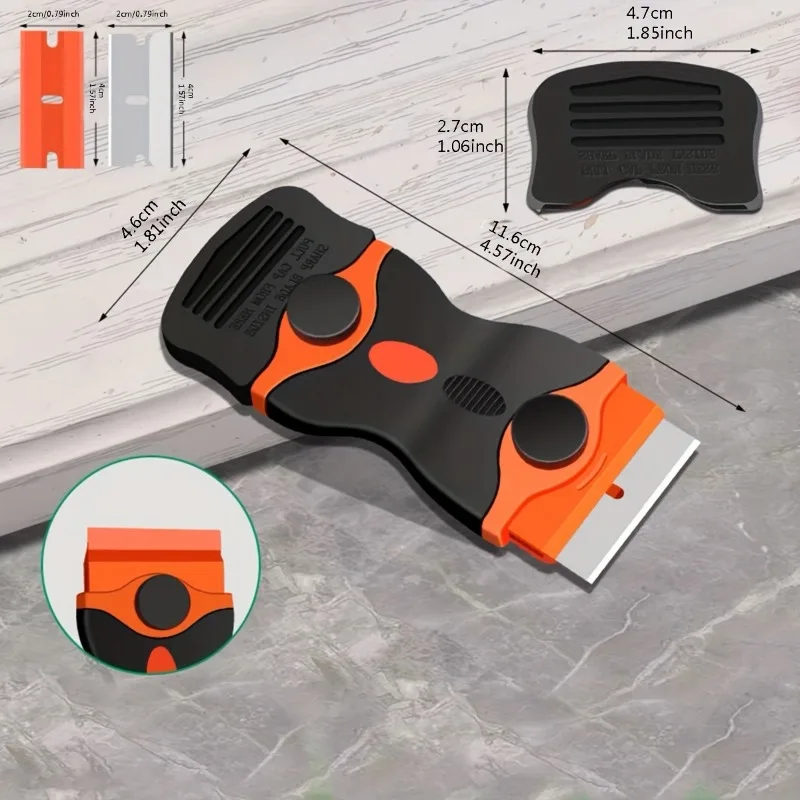 Razor Blade Scraper 2-in-1 Scraper Tool Multi-Purpose Cleaning Razor blade scraper razor blade scrapers