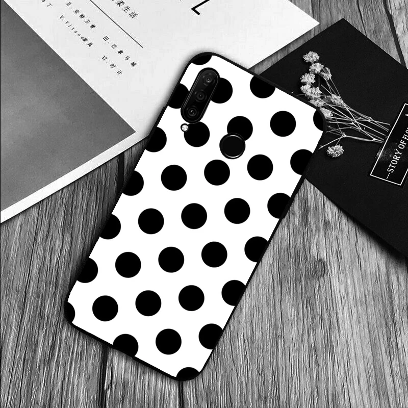 Black and White Polka Dot Phone Case