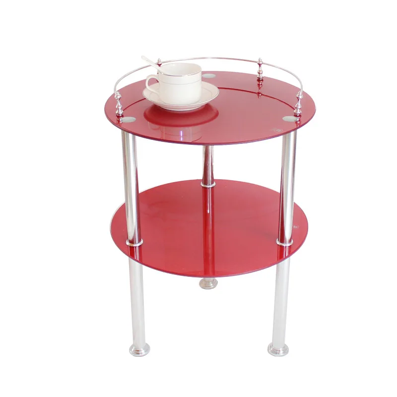 

Fashion Living Room Tempered Glass Small Coffee Table Mahjong Machine Mahjong Table Chess Room round Ashtray Coffee Table