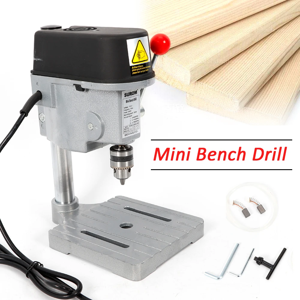 High Speed Mini Drilling Machine 340w Drilling Chuck 1-10mm Bench Machine Table 3