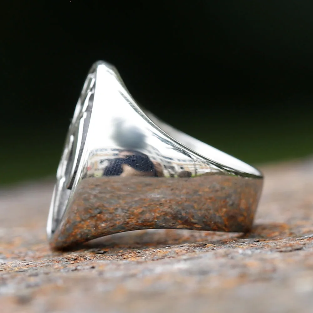 男性と女性のためのユニセックススカルリング,ステンレス鋼,パンク,ヴィンテージ,ゴシックシグネットリング,ドロップシッピング,新しいコレクション2023  - AliExpress