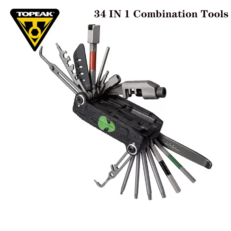 

Topeak 34 in 1 Multi-function Road Bike Repairing Tool Kit MTB Torx Wrench Hex Socket Chain Tool Set Mini Bicycle Hand Tools