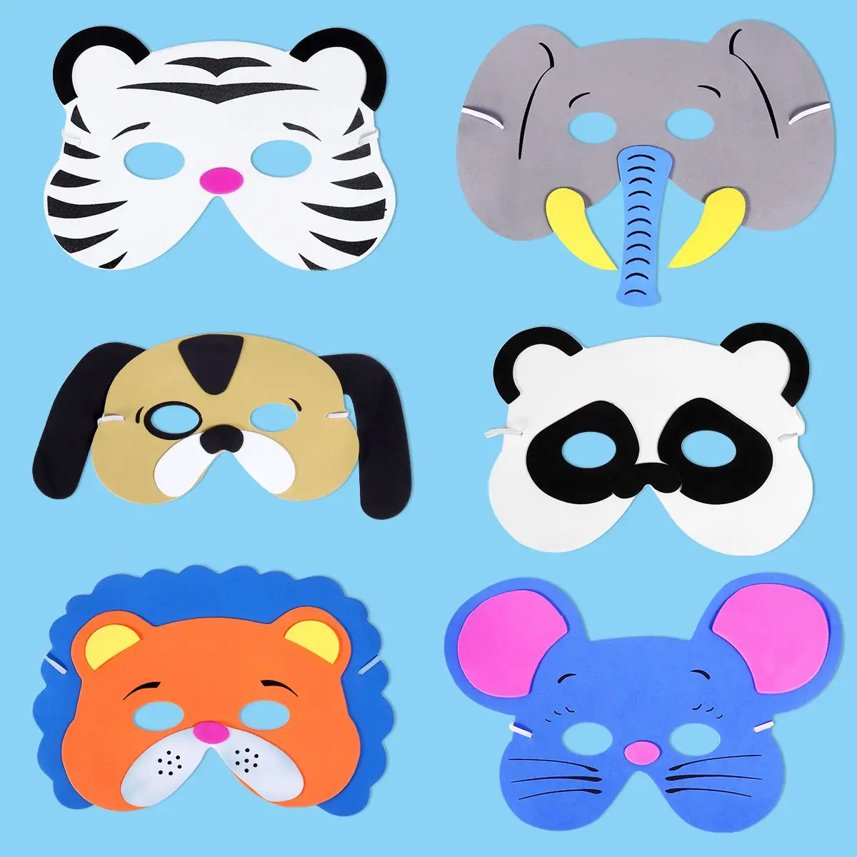 Party Face Mask Masquerade Ball Masks Animal Carnival Costume Facial Children Kids