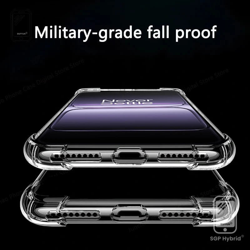 Clear Crystal Shockproof Silicone Soft Case - Transparent Protection Cover
