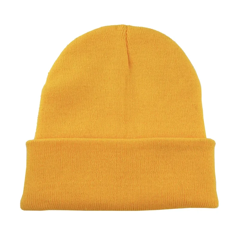 1Pcs Cute Puppy Pattern Embroidered Knitted Hat, Yellow Ear Protection Hat, Versatile Warm Hat For Autumn and Winter