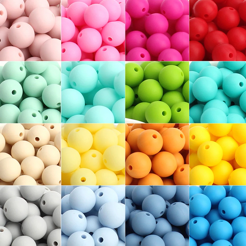 Silicone Round Beads for DIY Jewelry and Accessories