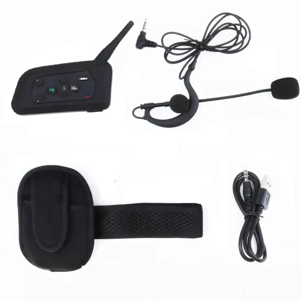 3 Users Football Referee Intercom Headset 3PCS V4C PRO 1200m Full Duplex Bluetooth Headphone Soccer Conference Interphone