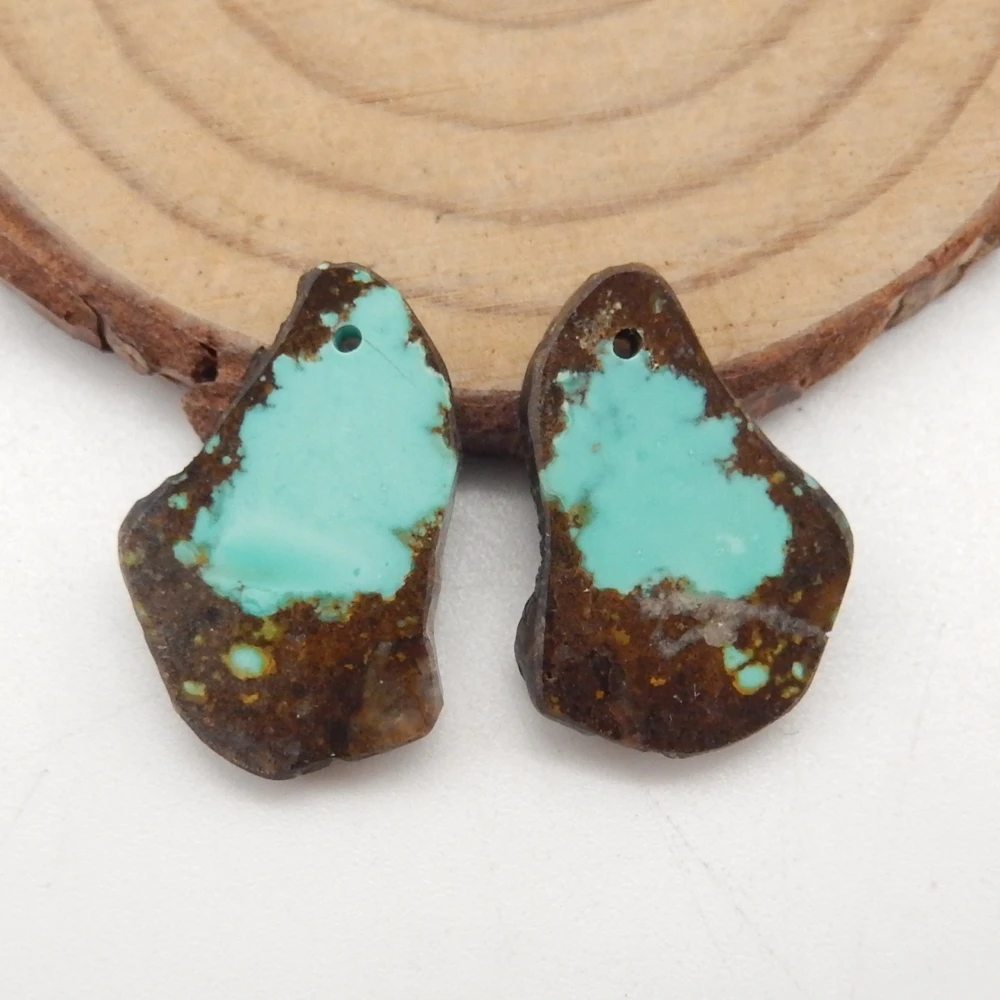 

Natural Turquoise Nugget Earrings for Women, Natural Gemstone Earrings Beads for Jewelry Making