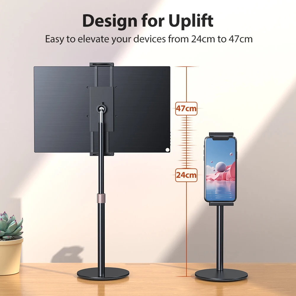 UPERFECT Portable Monitor VESA Stand for 15.6'' 17.3''  Adjustable 360° Swivel Bracket Tablet Holder Compatible with 4.7’’-17.3