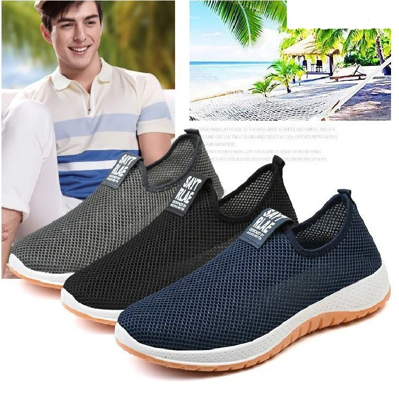 

Foreign Trade Men's Summer Old Beijing Cloth Shoes New Breathable Casual Dad's Shoes for the Middle and Elderly