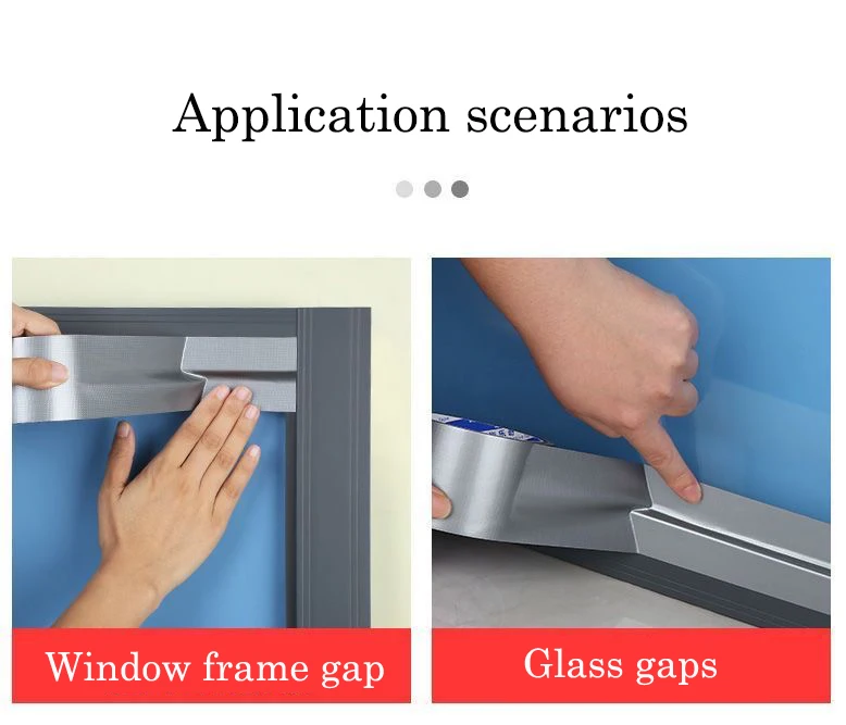 Description Picture 2 of itemWindproof Window Seal Tape Door Weather Stripping Self Adhesive Seam Sealing Strip Strong Waterproof Duct Tape Wide40mm To 100mm