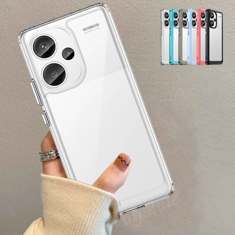 For Redmi Note 13 Pro Plus Case Cover Redmi Note 13 Pro Plus Capas Transparent Colour Clear Fundas Xiaomi Redmi Note 13 Pro Plus